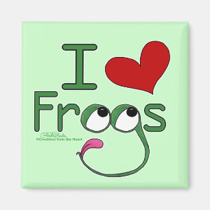 I kärlek FROGS Magnet