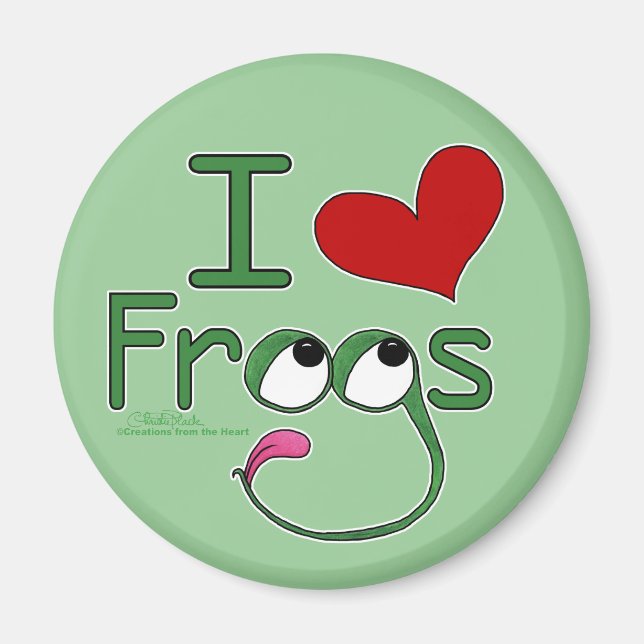 I kärlek FROGS Magnet (Framsidan)