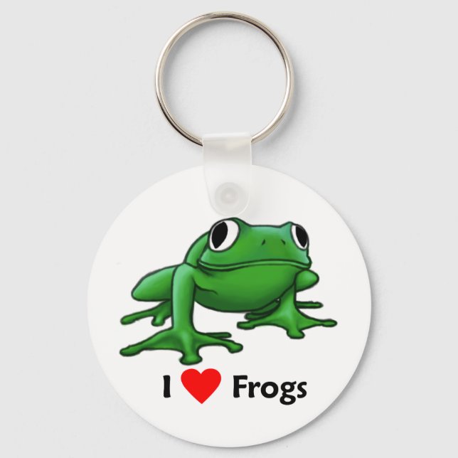 I kärlek Frogs Nyckelring (Framsida)