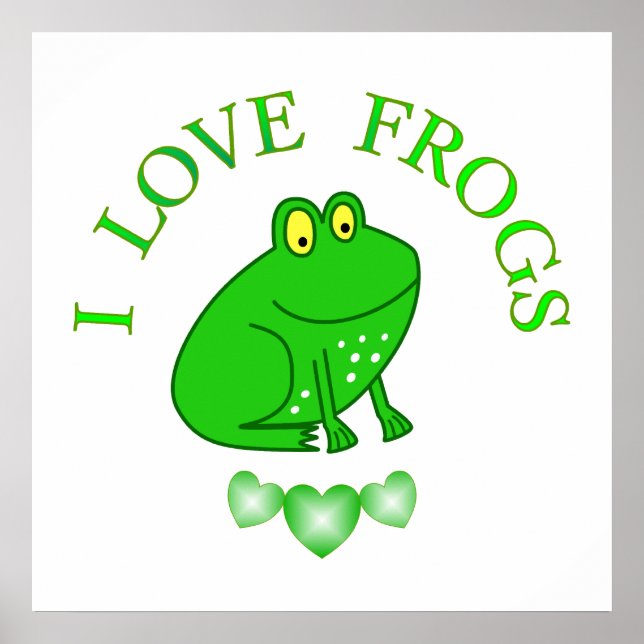 I Kärlek Frogs Poster (Framsidan)