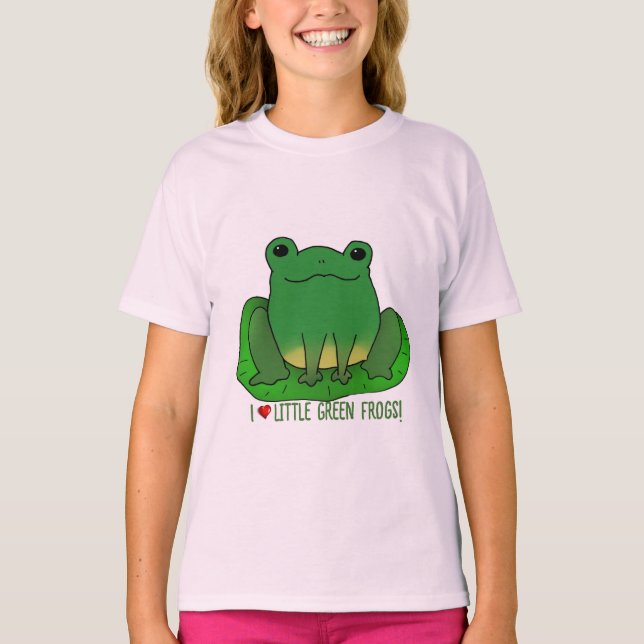 I Kärlek Frogs T Shirt (Framsida)