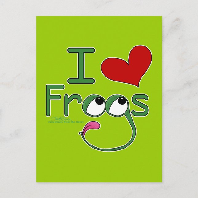 I kärlek FROGS Vykort (Framsida)