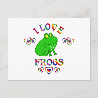 I Kärlek Frogs Vykort
