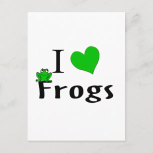 I Kärlek Frogs Vykort
