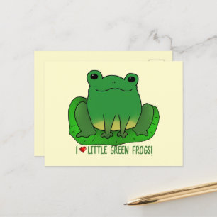 I Kärlek Frogs Vykort