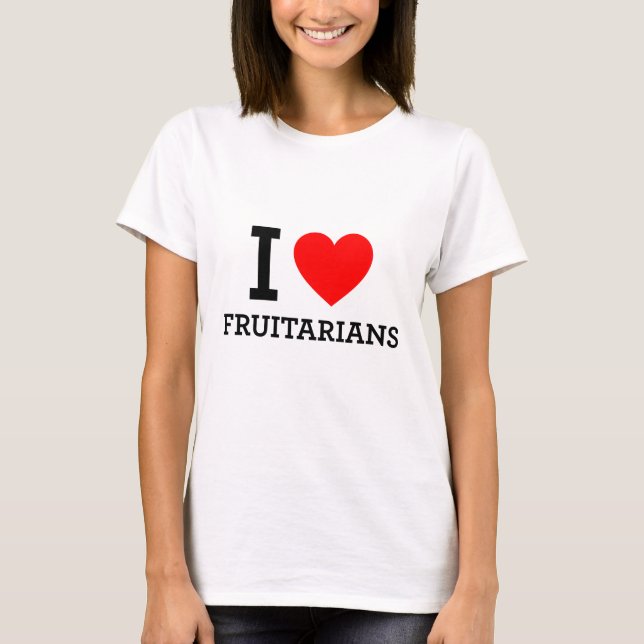 I Kärlek Fruitarians Tee Shirt (Framsida)