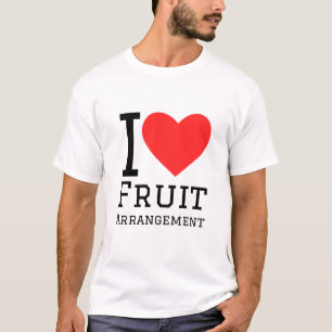 I kärlek frukt arrangemang t shirt