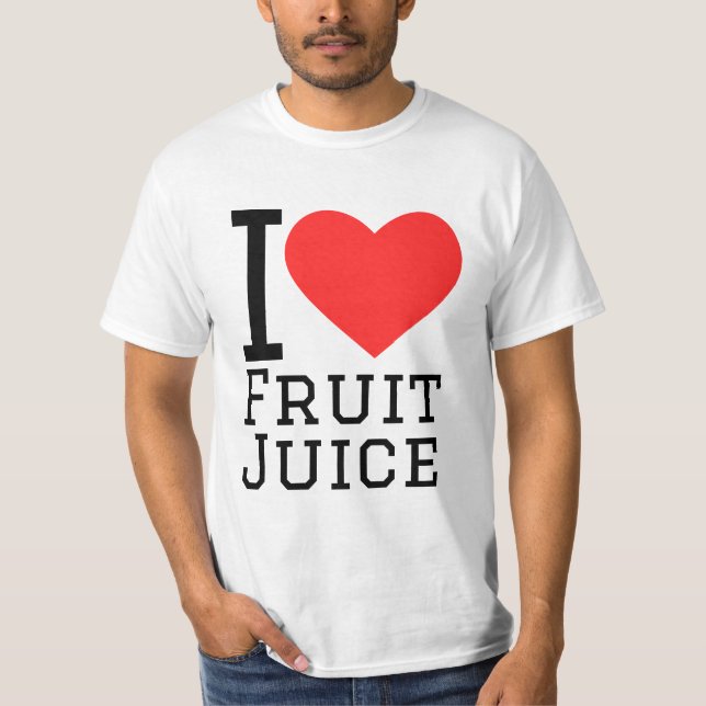 I kärlek fruktjuice t shirt (Framsida)