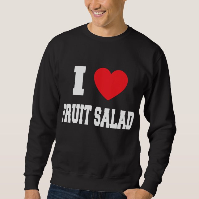 I Kärlek fruktsallad Lång Ärmad Tröja (Framsida)