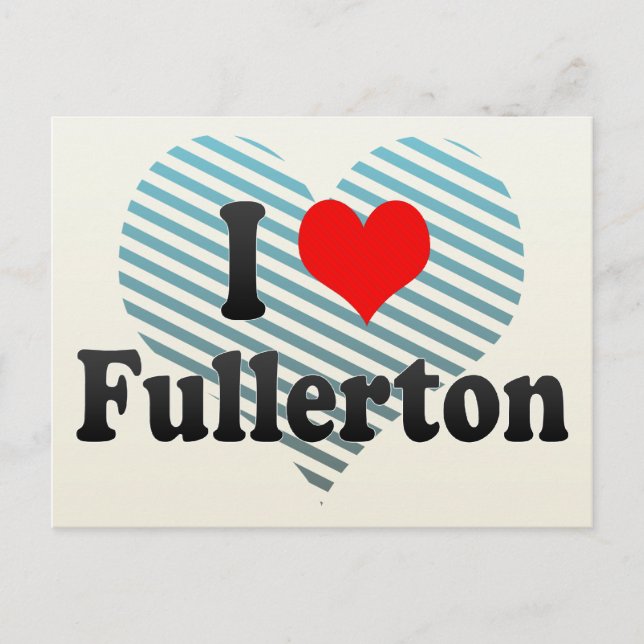 I Kärlek Fullerton, Förenade Stater Vykort (Framsida)