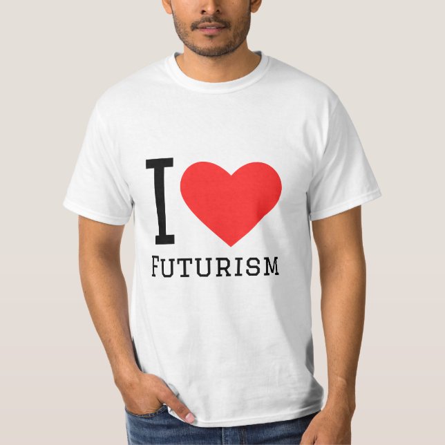 I kärlek futurism t shirt (Framsida)