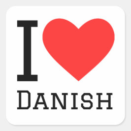 I KÄRLEK FYRKANTIGT KLISTERMÄRKE
