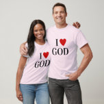 I KÄRLEK G O D | Hjärttext anpassningsbar GOD reli T Shirt<br><div class="desc">Den här skjortan kan anpassas till vilken Ställe eller artikel som helst,  dvs. C U P eller Person ie. M O M eller söt allt du kärlekar och det ser coola ut.</div>