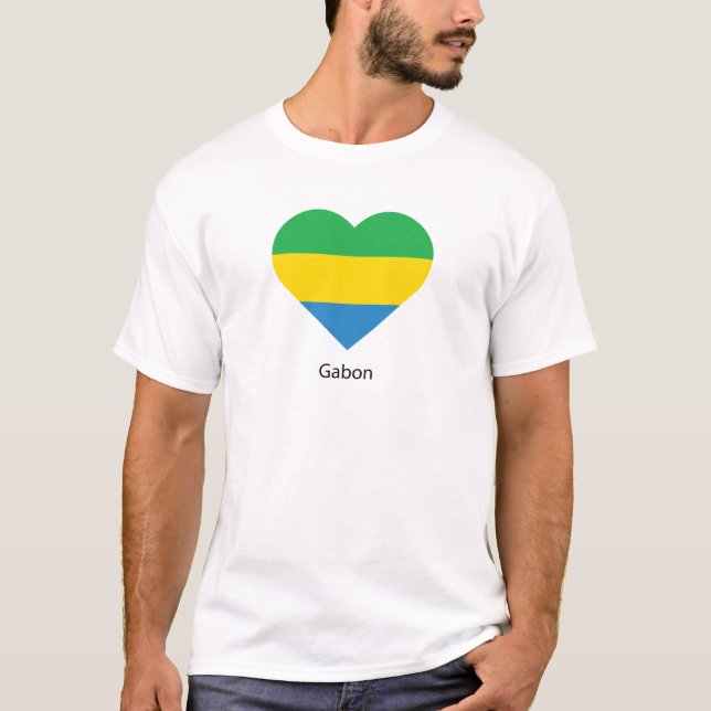 I Kärlek Gabon T Shirt (Framsida)
