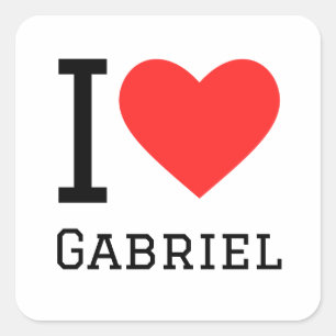 I kärlek Gabriel Fyrkantigt Klistermärke