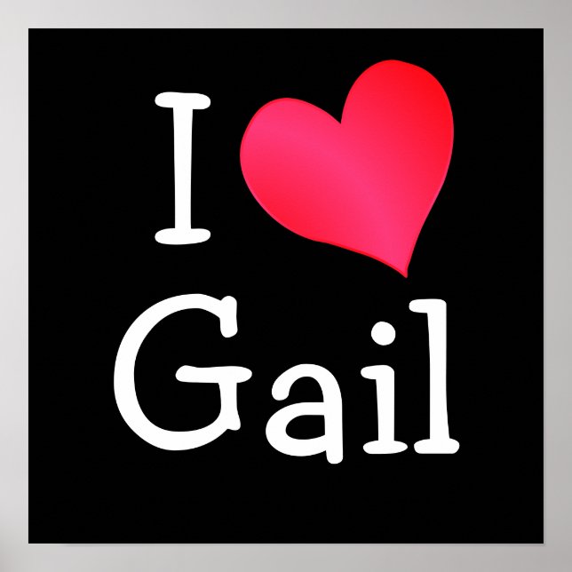 I Kärlek Gail Poster (Framsidan)