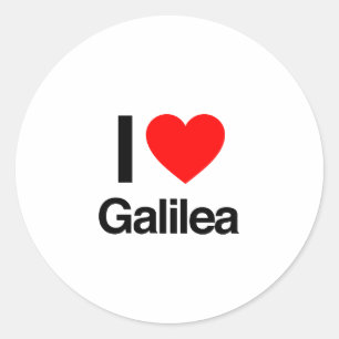 i kärlek galilea runt klistermärke