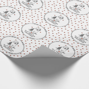 I Kärlek Gamla engelska Sheepdog (Grått 1) Cute OE Presentpapper