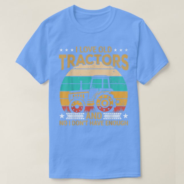I kärlek, gamle Tractor, lustig Tractor Collector  T Shirt (Design framsida)