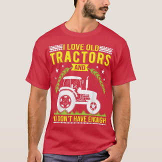 I kärlek-gammal traktordesign för farmer och trakt t shirt