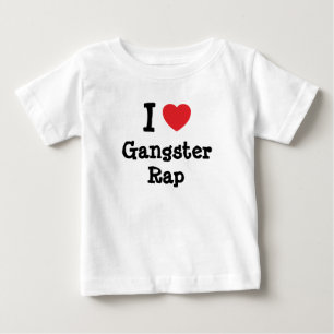 I kärlek Gangster Rap hjärtats anpassningsbar pe T-shirt