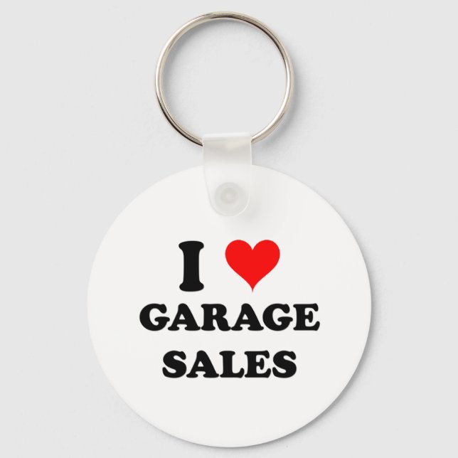 I Kärlek Garage Sales Nyckelring (Framsida)