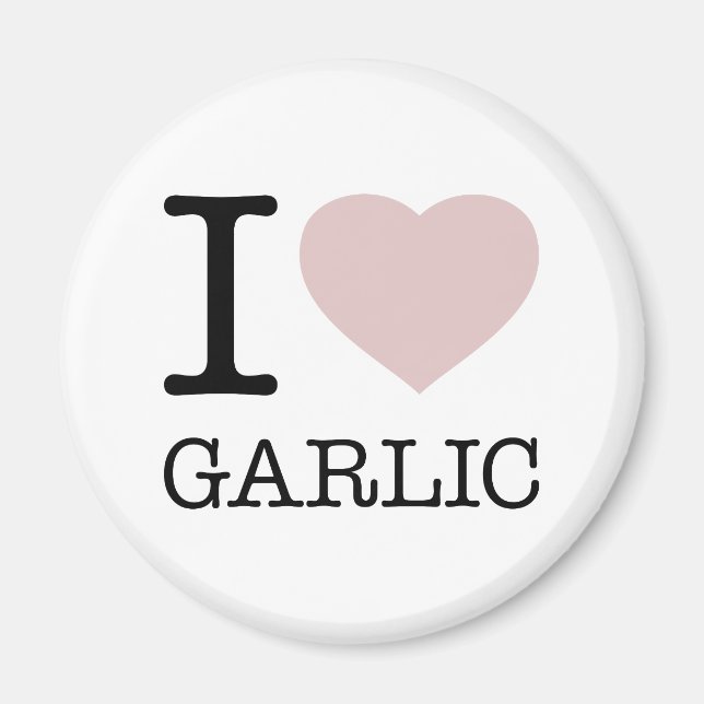I KÄRLEK GARLIC MAGNET (Framsidan)