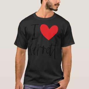 I Kärlek Garrett Namn Heart Personlig Manar Guy BF T Shirt