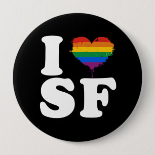 I KÄRLEK GAY SAN FRANCISCO - WHITE -.png Knapp