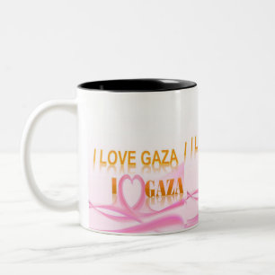 I kärlek Gaza Två-Tonad Mugg
