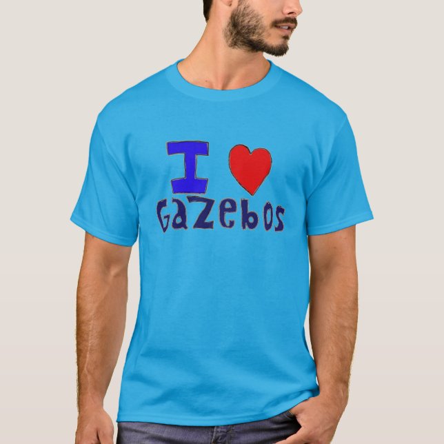 I kärlek gazebos t shirt (Framsida)