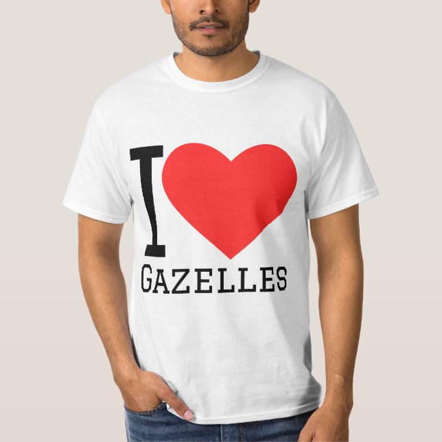 I kärlek gazelles t shirt (Framsida)