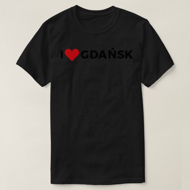 I kärlek Gdansk T Shirt (Design framsida)