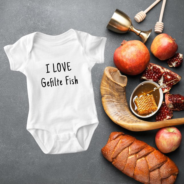 I KÄRLEK Gefilte Fish Rosh Hashanah T Shirt (Skapare uppladdad)