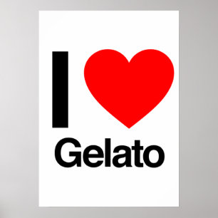 i kärlek gelato poster