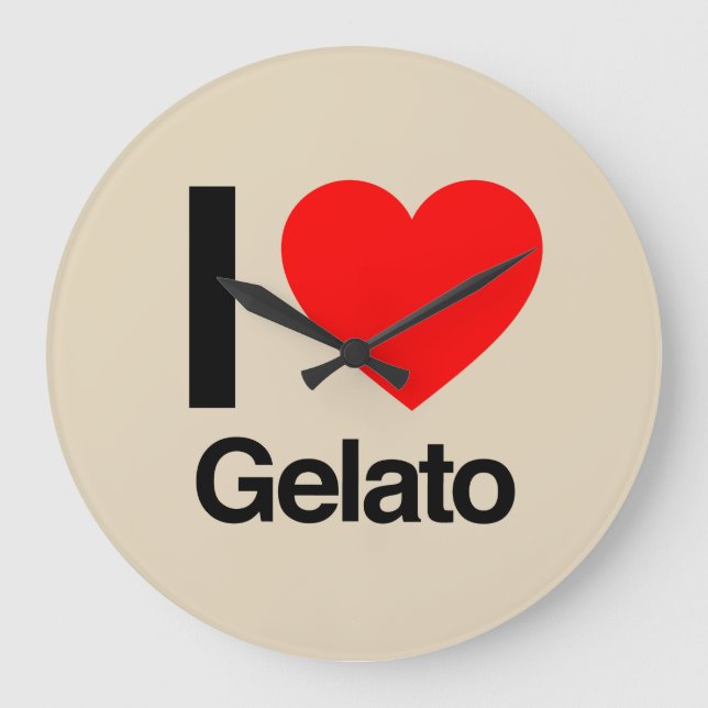 i kärlek gelato stor klocka (Framsida)