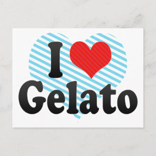 I Kärlek Gelato Vykort