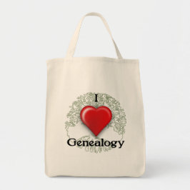 I kärlek Genealogy Anpassningsbar Tote Bag Tygkasse