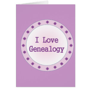 I Kärlek Genealogy Hälsningskort