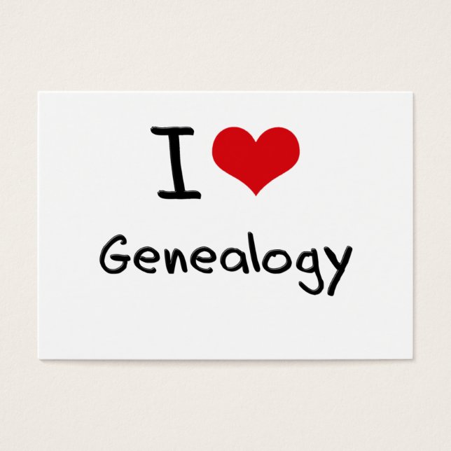 I Kärlek Genealogy Visitkort (Framsidan)