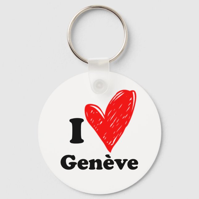 I Kärlek Genève Nyckelring (Framsida)