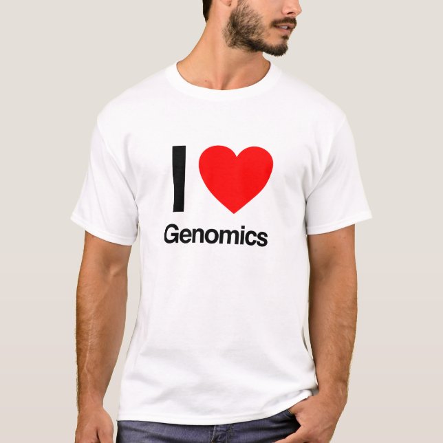 i kärlek genomik tee shirt (Framsida)