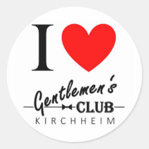 I kärlek gentlemen's Klubb Sticker "Kirchheim"