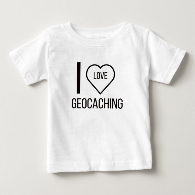 I KÄRLEK GEOCACHING T SHIRT (Framsida)