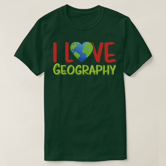 I Kärlek geografiska Student Geo T Shirt (Design framsida)
