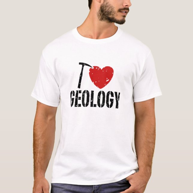 I Kärlek Geologi T-shirt (Framsida)
