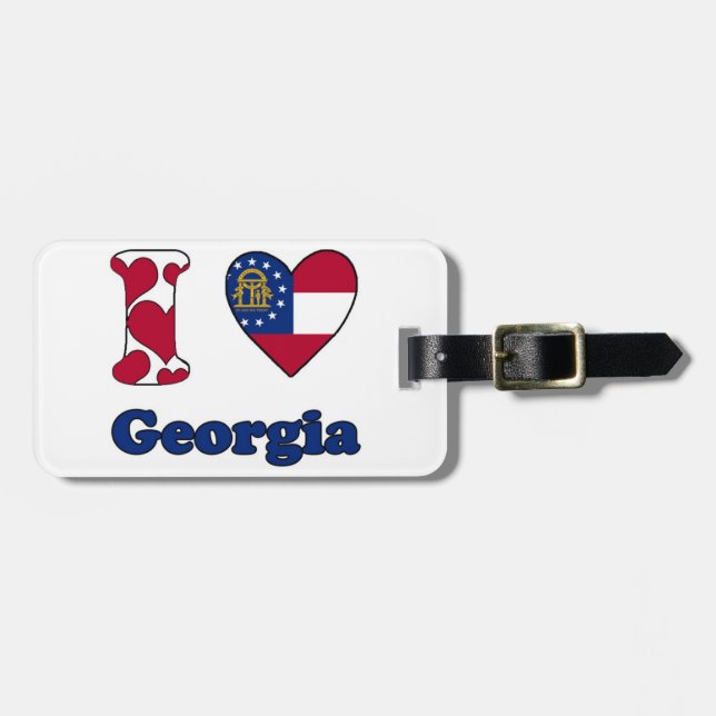 I kärlek Georgia Bagagebricka (Horisontell Framsida)