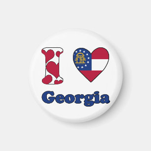 I kärlek Georgia Magnet