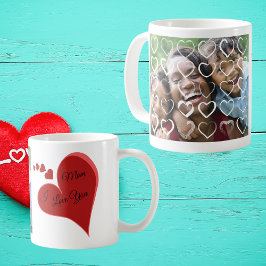 I kärlek ger du dig Mamma Valentines gåva till kaf Kaffemugg