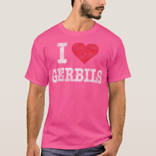 I Kärlek Gerbils Funny T Shirt